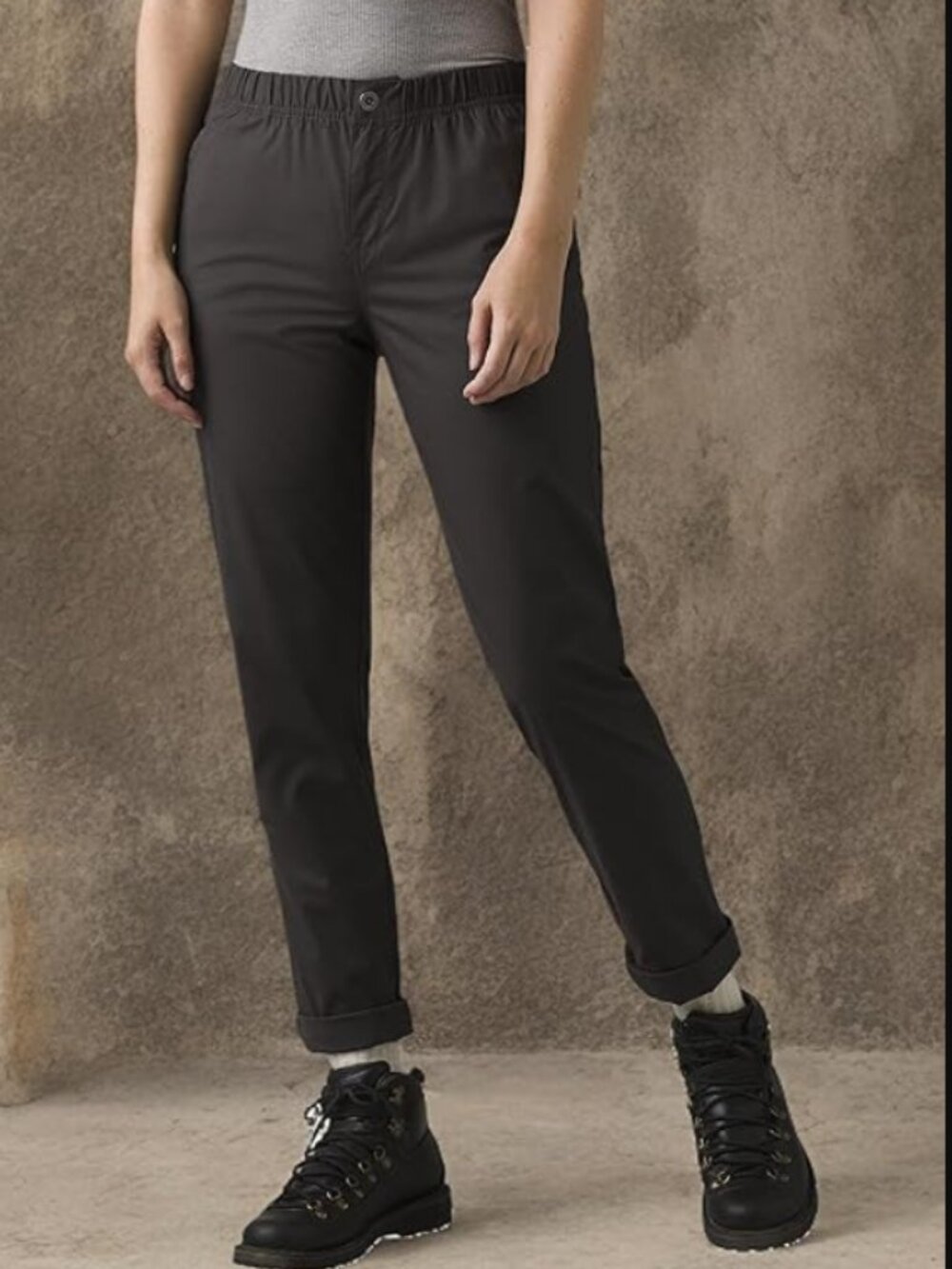 prAna Women's Double Peak All-Around Hiking Pant Charcoal Grey Size 8